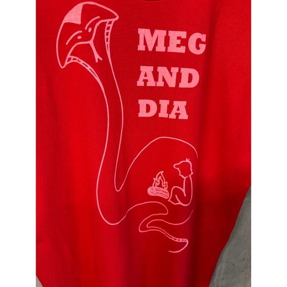 Meg and Dia Monster Y2K Vintage T Shirt Red Size Large - Picture 3 of 4
